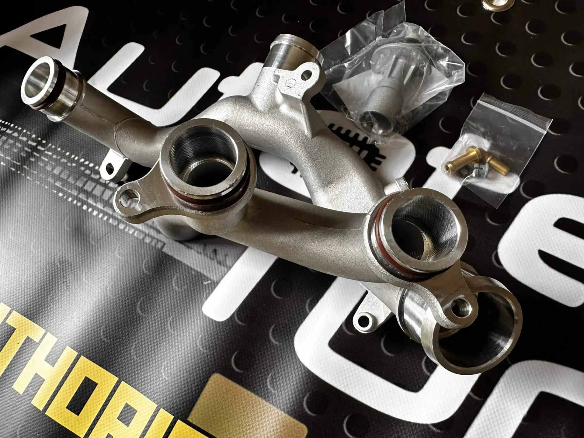 Jaguar Land Rover Y Pipe Cooling System Upgrade Kit Fitted at our work shop - Image 3