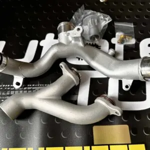 Jaguar Land Rover Y Pipe Cooling System Upgrade Kit Fitted at our work shop