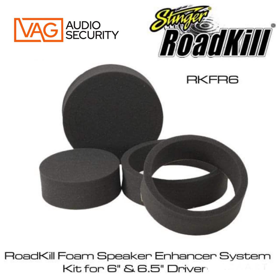 Stinger RKFR6 - Roadkill Fast Rings 6inch / 6.5inch Speaker Foam Pad Ring - Image 2