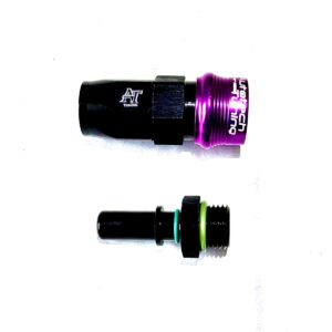 AN6 Straight Quick release reusable Swivel hose fitting (Used With Rubber Hose) With ORB 6 Adapter set