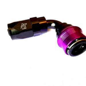 AN10 90 Degree Quick release reusable Swivel hose fitting (Used With Rubber Hose) With ORB 10 Adapter set